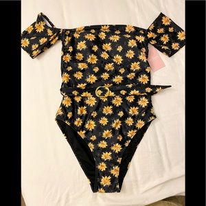 Juicy Couture Swimsuit New Sunflower Onepiece
